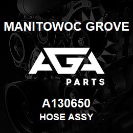 A130650 Manitowoc Grove HOSE ASSY | AGA Parts