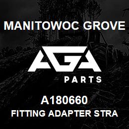 A180660 Manitowoc Grove FITTING ADAPTER STRAIGHT | AGA Parts