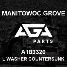 A183320 Manitowoc Grove L WASHER COUNTERSUNK E-T | AGA Parts