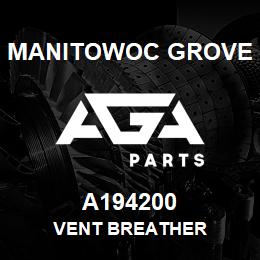 A194200 Manitowoc Grove VENT BREATHER | AGA Parts