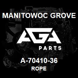 A-70410-36 Manitowoc Grove ROPE | AGA Parts