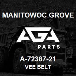 A-72387-21 Manitowoc Grove VEE BELT | AGA Parts