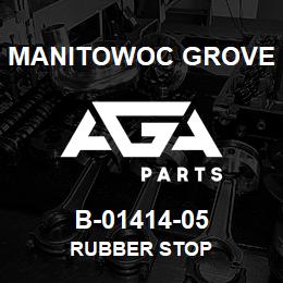 B-01414-05 Manitowoc Grove RUBBER STOP | AGA Parts