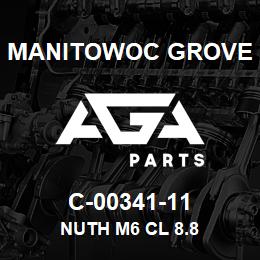 C-00341-11 Manitowoc Grove NUTH M6 CL 8.8 | AGA Parts