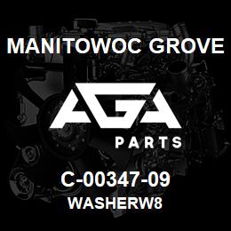 C-00347-09 Manitowoc Grove WASHERW8 | AGA Parts