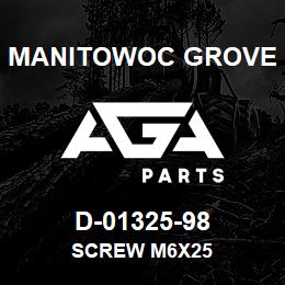 D-01325-98 Manitowoc Grove SCREW M6x25 | AGA Parts