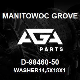 D-98460-50 Manitowoc Grove WASHER14,5x18x1 | AGA Parts