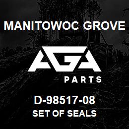 D-98517-08 Manitowoc Grove SET OF SEALS | AGA Parts