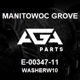 E-00347-11 Manitowoc Grove WASHERW10 | AGA Parts