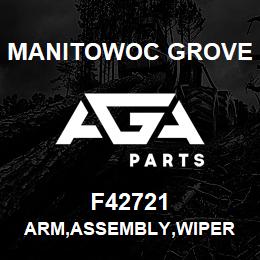 F42721 Manitowoc Grove ARM,ASSEMBLY,WIPER | AGA Parts