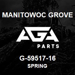 G-59517-16 Manitowoc Grove SPRING | AGA Parts