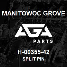 H-00355-42 Manitowoc Grove SPLIT PIN | AGA Parts