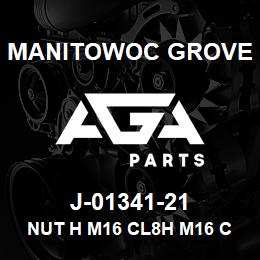 J-01341-21 Manitowoc Grove NUT H M16 CL8H M16 CL8 | AGA Parts