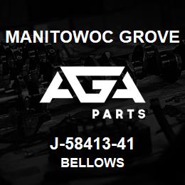 J-58413-41 Manitowoc Grove BELLOWS | AGA Parts