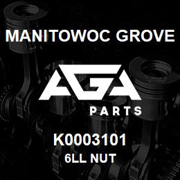 K0003101 Manitowoc Grove 6LL NUT | AGA Parts