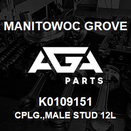 K0109151 Manitowoc Grove CPLG.,MALE STUD 12L | AGA Parts