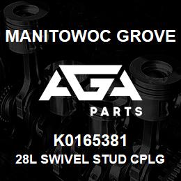 K0165381 Manitowoc Grove 28L SWIVEL STUD CPLG | AGA Parts