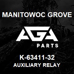 K-63411-32 Manitowoc Grove AUXILIARY RELAY | AGA Parts