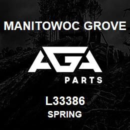 L33386 Manitowoc Grove SPRING | AGA Parts