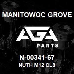 N-00341-67 Manitowoc Grove NUTH M12 CL8 | AGA Parts