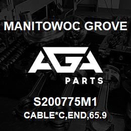 S200775M1 Manitowoc Grove CABLE*C,END,65.9 | AGA Parts