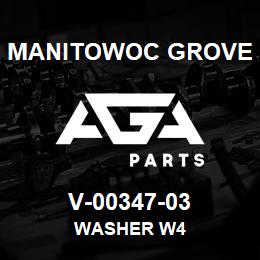 V-00347-03 Manitowoc Grove WASHER W4 | AGA Parts