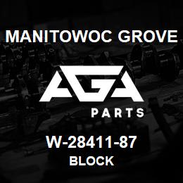 W-28411-87 Manitowoc Grove BLOCK | AGA Parts