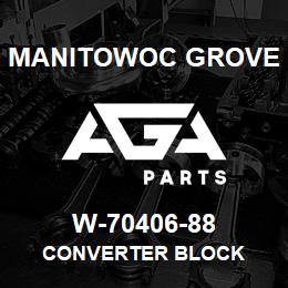 W-70406-88 Manitowoc Grove CONVERTER BLOCK | AGA Parts