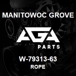 W-79313-63 Manitowoc Grove rope | AGA Parts
