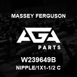 W239649B Massey Ferguson NIPPLE/1X1-1/2 C | AGA Parts