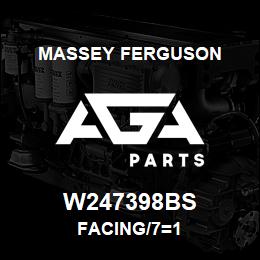 W247398BS Massey Ferguson FACING/7=1 | AGA Parts