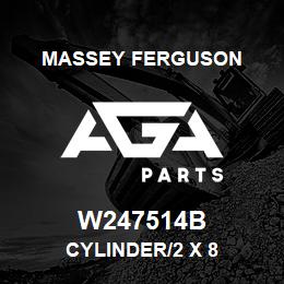 W247514B Massey Ferguson CYLINDER/2 X 8 | AGA Parts