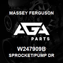 W247909B Massey Ferguson SPROCKET/PUMP DR | AGA Parts