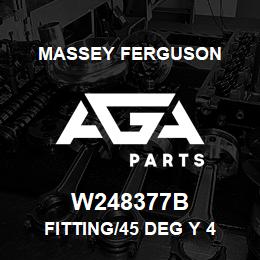 W248377B Massey Ferguson FITTING/45 DEG Y 4 | AGA Parts