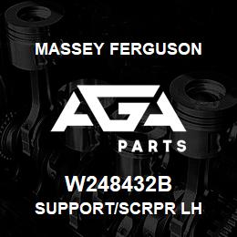 W248432B Massey Ferguson SUPPORT/SCRPR LH | AGA Parts