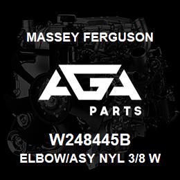 W248445B Massey Ferguson ELBOW/ASY NYL 3/8 W | AGA Parts