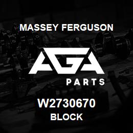 W2730670 Massey Ferguson BLOCK | AGA Parts