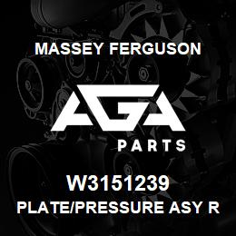 W3151239 Massey Ferguson PLATE/PRESSURE ASY REMAN | AGA Parts