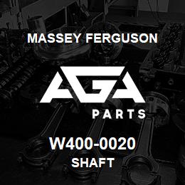 W400-0020 Massey Ferguson SHAFT | AGA Parts