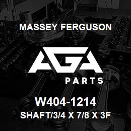 W404-1214 Massey Ferguson SHAFT/3/4 X 7/8 X 3FT | AGA Parts