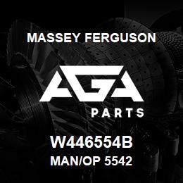 W446554B Massey Ferguson MAN/OP 5542 | AGA Parts