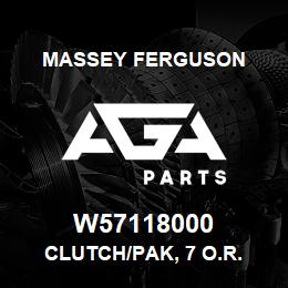 W57118000 Massey Ferguson CLUTCH/PAK, 7 O.R. | AGA Parts