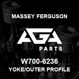 W700-6236 Massey Ferguson YOKE/OUTER PROFILE | AGA Parts