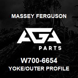 W700-6654 Massey Ferguson YOKE/OUTER PROFILE | AGA Parts