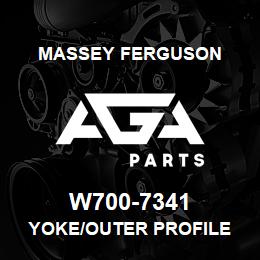 W700-7341 Massey Ferguson YOKE/OUTER PROFILE | AGA Parts