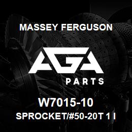 W7015-10 Massey Ferguson SPROCKET/#50-20T 1 ID,1/ | AGA Parts