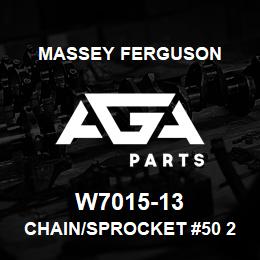 W7015-13 Massey Ferguson CHAIN/SPROCKET #50 22T 5 | AGA Parts