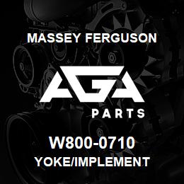 W800-0710 Massey Ferguson YOKE/IMPLEMENT | AGA Parts