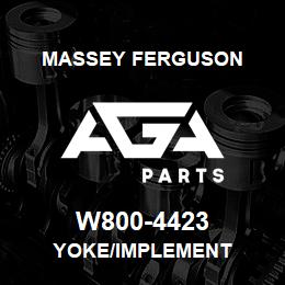 W800-4423 Massey Ferguson YOKE/IMPLEMENT | AGA Parts