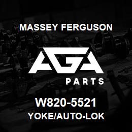 W820-5521 Massey Ferguson YOKE/AUTO-LOK | AGA Parts